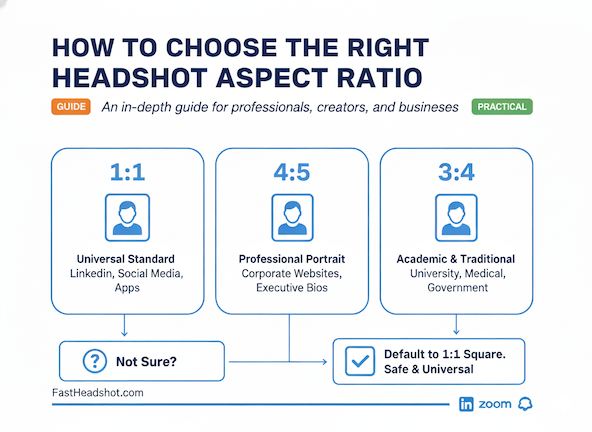 How to Choose the Right Headshot Aspect Ratio
