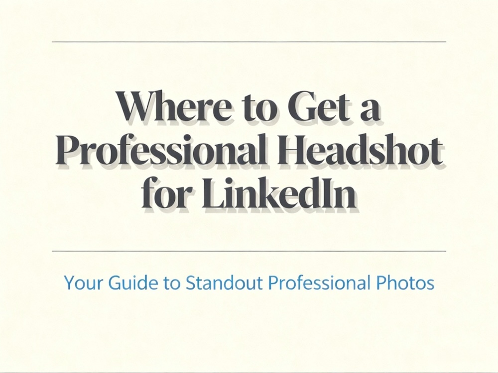Where to Get a Professional Headshot for LinkedIn